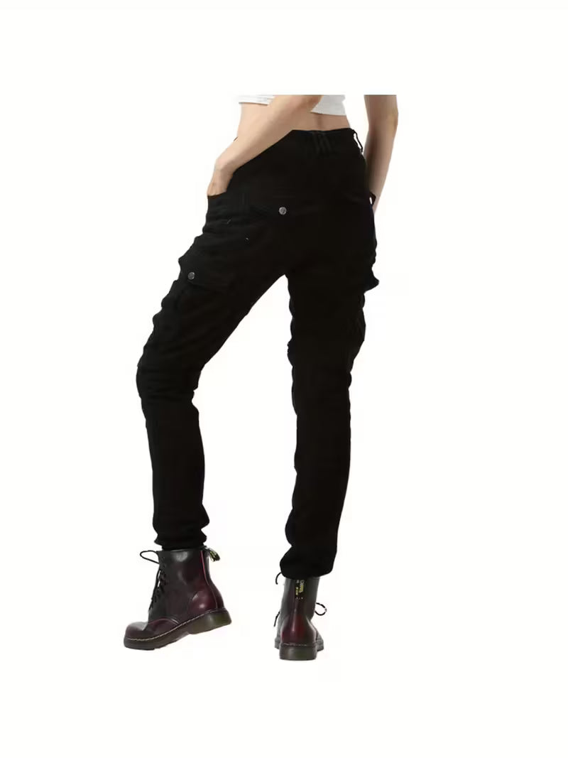 Women's Casual Pants High Waisted Stretchy Comfortable Workout Yoga Travel Jogger Trousers with Pockets for Daily Wear