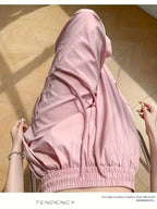 Women'S Casual Two-Way Cargo Pants - Loose Fit, Drawstring Waist, Solid Color, & Versatile for Spring/Summer/Fall, High Waisted Pants