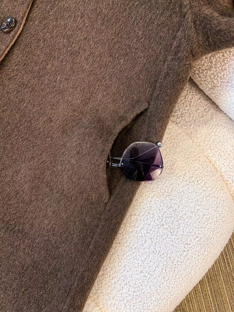 Women'S Elegant Long Coat - Formal & Everyday Chic Outerwear, Loose Fit Winter Coat with Button Front Closure, Sophisticated Outerwear for Fall/Winter Seasons