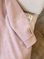 Long Coat in Girly Pink Style